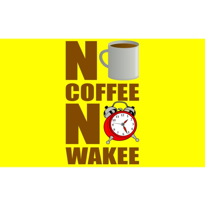 No Coffee No Wakee Bumper Sticker