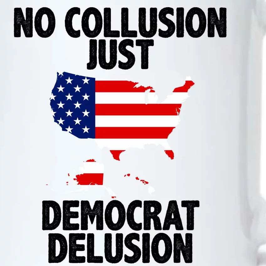 No Collusion Just Democrat delusion Black Color Changing Mug