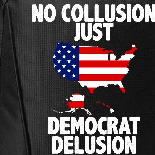 No Collusion Just Democrat delusion City Backpack