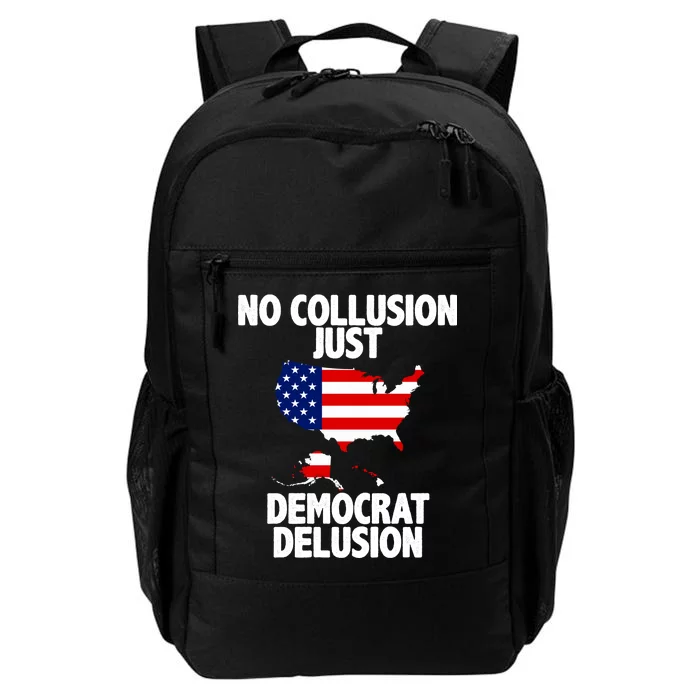 No Collusion Just Democrat delusion Daily Commute Backpack