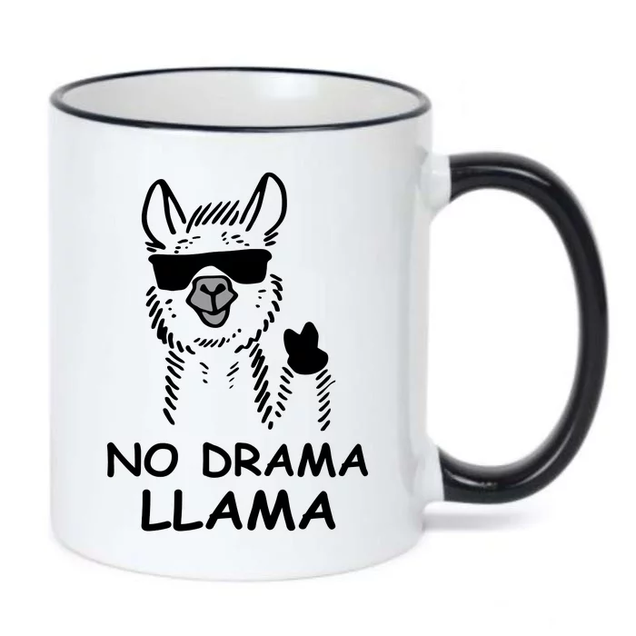 No Drama Llama Black Color Changing Mug