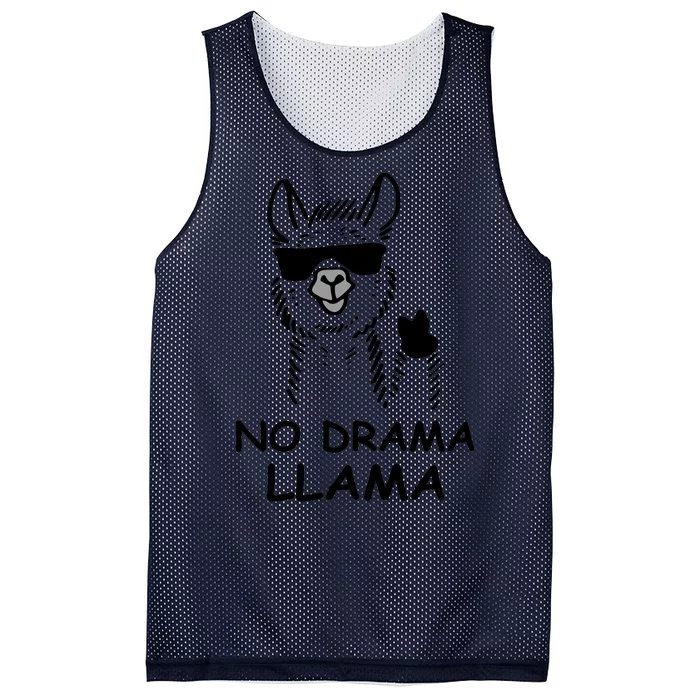 No Drama Llama Mesh Reversible Basketball Jersey Tank