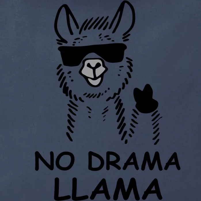 No Drama Llama Zip Tote Bag