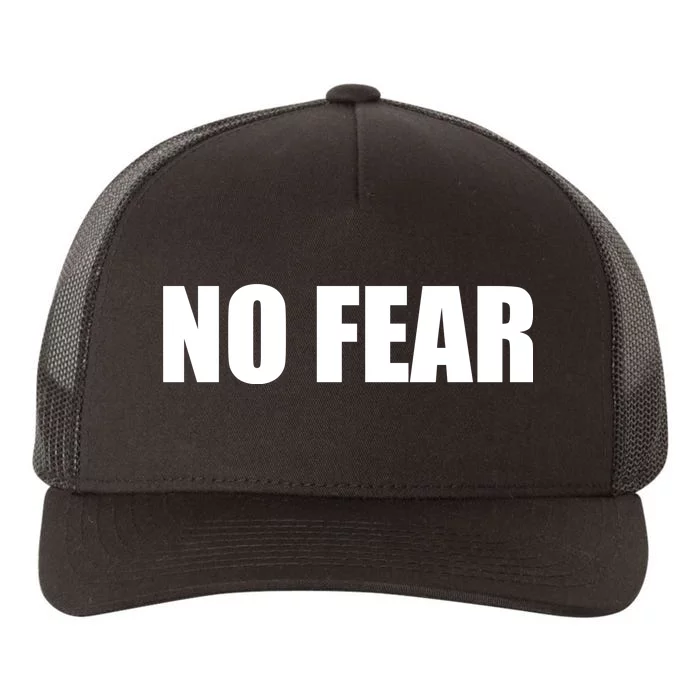 No Fear Word Imprint Yupoong Adult 5-Panel Trucker Hat