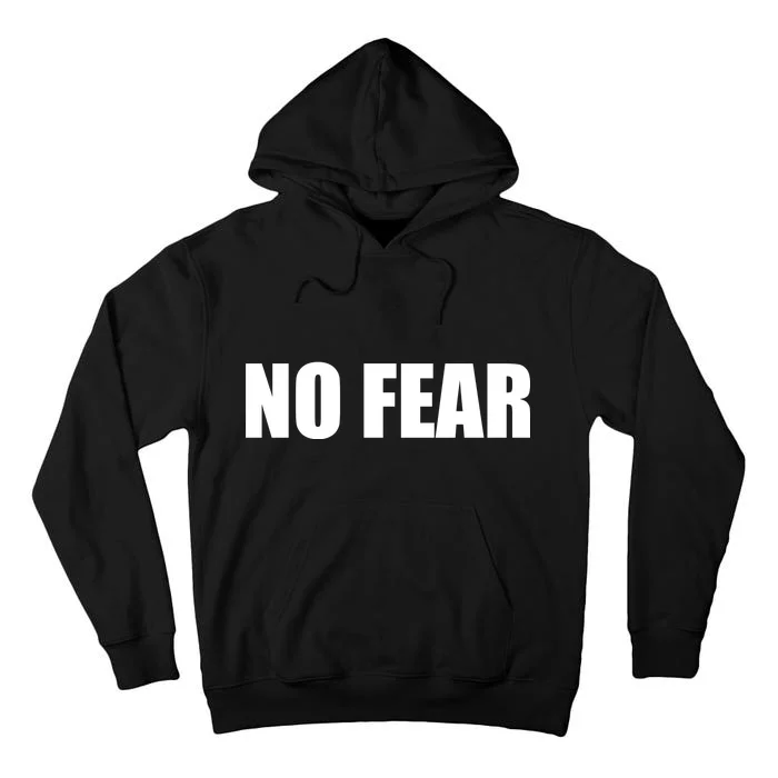 No Fear Word Imprint Tall Hoodie