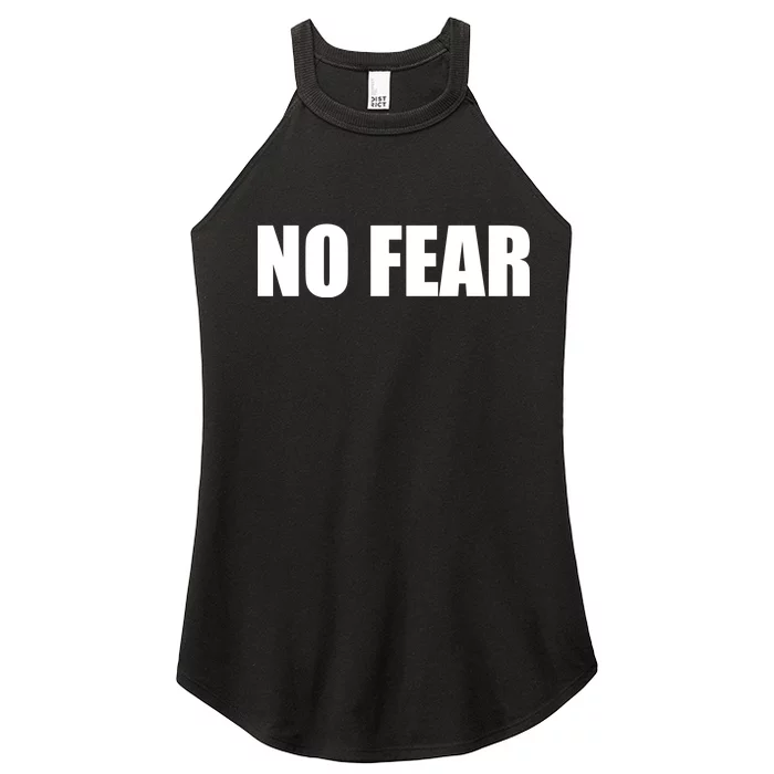 No Fear Word Imprint Women’s Perfect Tri Rocker Tank