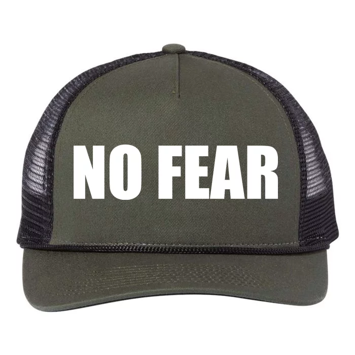 No Fear Word Imprint Retro Rope Trucker Hat Cap