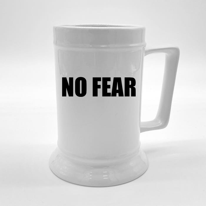 No Fear Word Imprint Front & Back Beer Stein