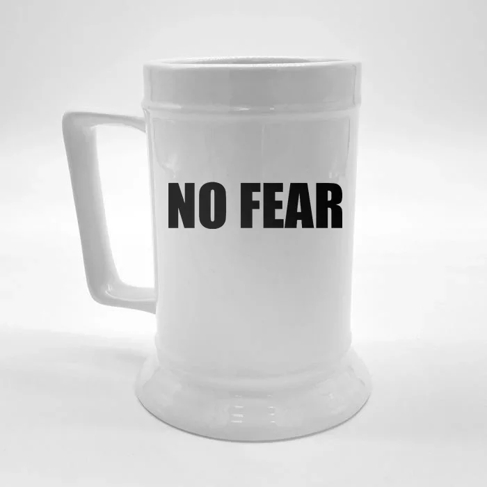 No Fear Word Imprint Front & Back Beer Stein