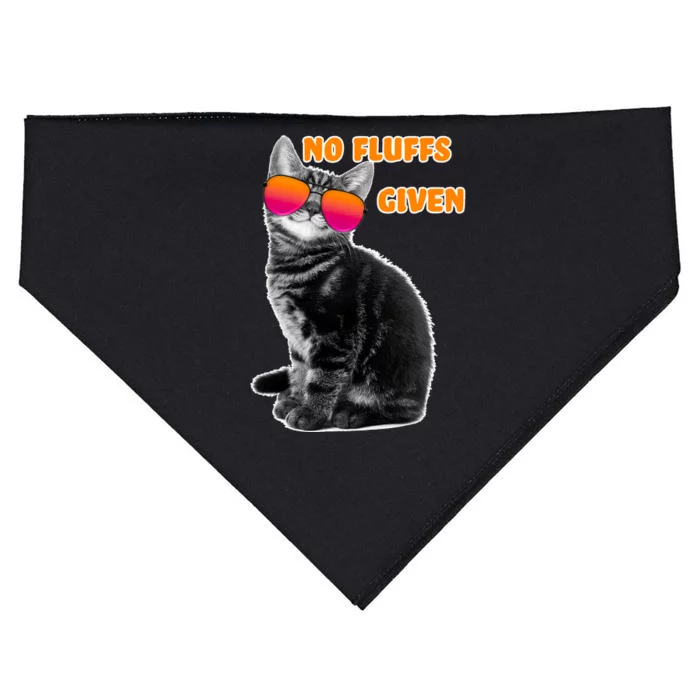 No Fluffs Given Kitten Sunglasses USA-Made Doggie Bandana