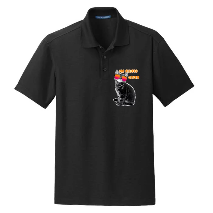 No Fluffs Given Kitten Sunglasses Dry Zone Grid Performance Polo