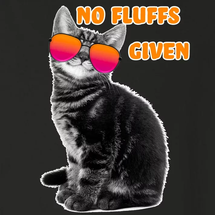 No Fluffs Given Kitten Sunglasses Toddler Long Sleeve Shirt