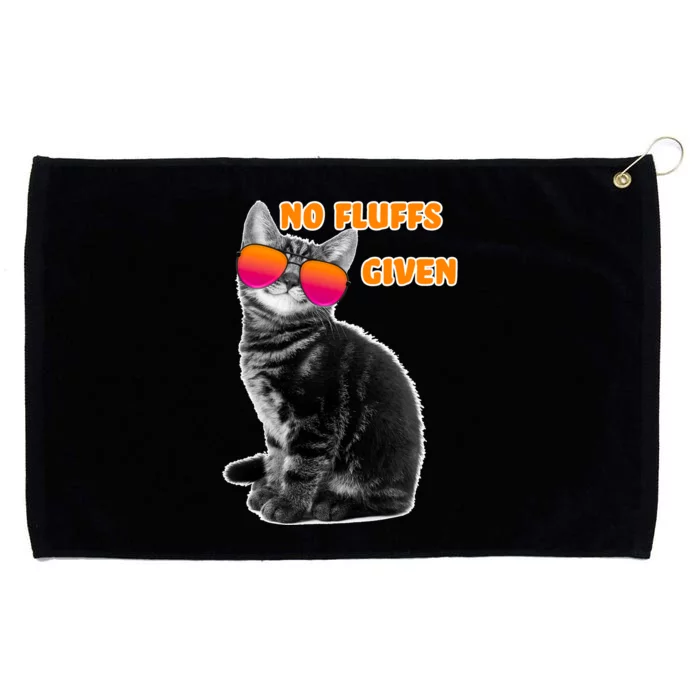 No Fluffs Given Kitten Sunglasses Grommeted Golf Towel