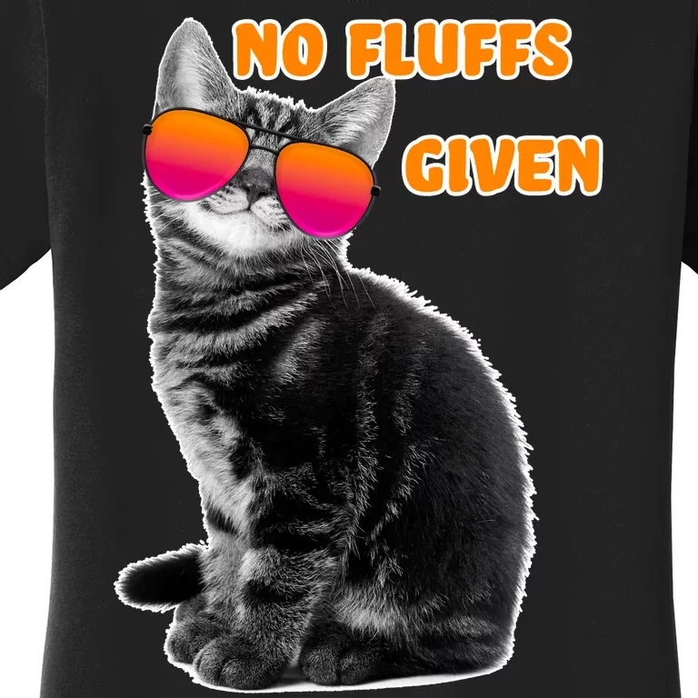 No Fluffs Given Kitten Sunglasses Women's T-Shirt