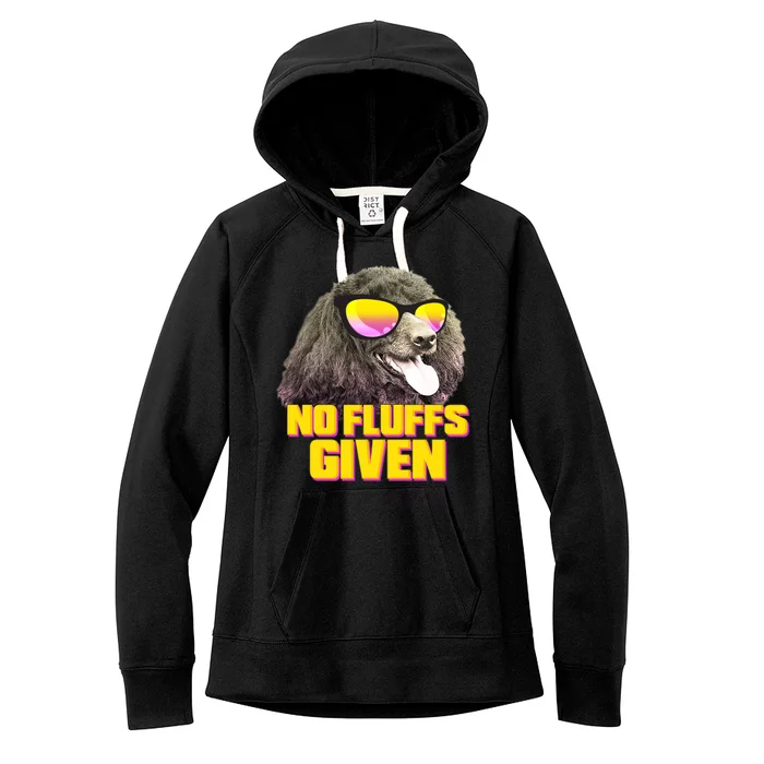 No Fluffs Given Poodle Women's Fleece Hoodie