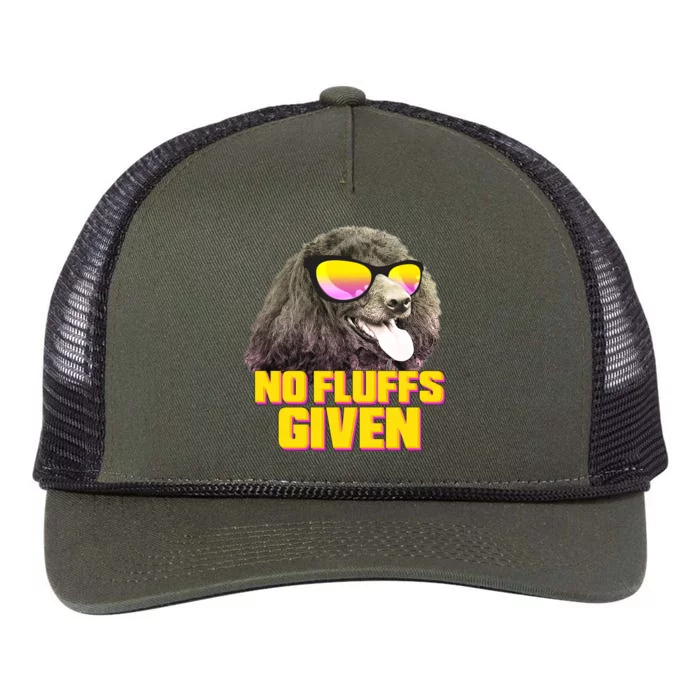 No Fluffs Given Poodle Retro Rope Trucker Hat Cap