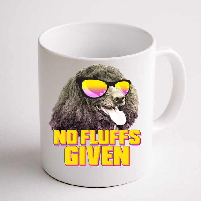 No Fluffs Given Poodle Front & Back Coffee Mug