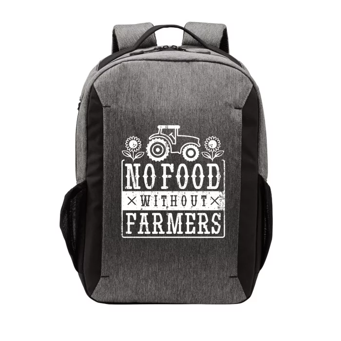 No Food Without Farmers Vector Backpack