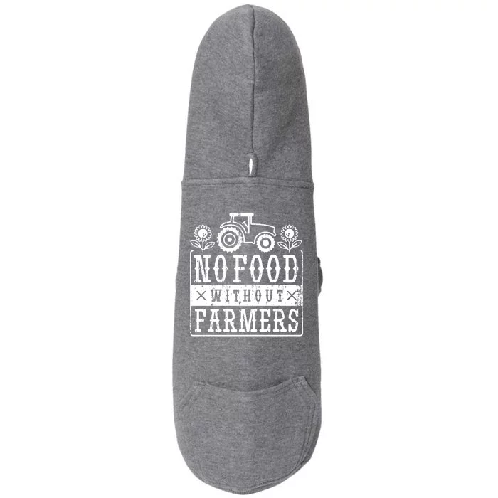 No Food Without Farmers Doggie 3-End Fleece Hoodie