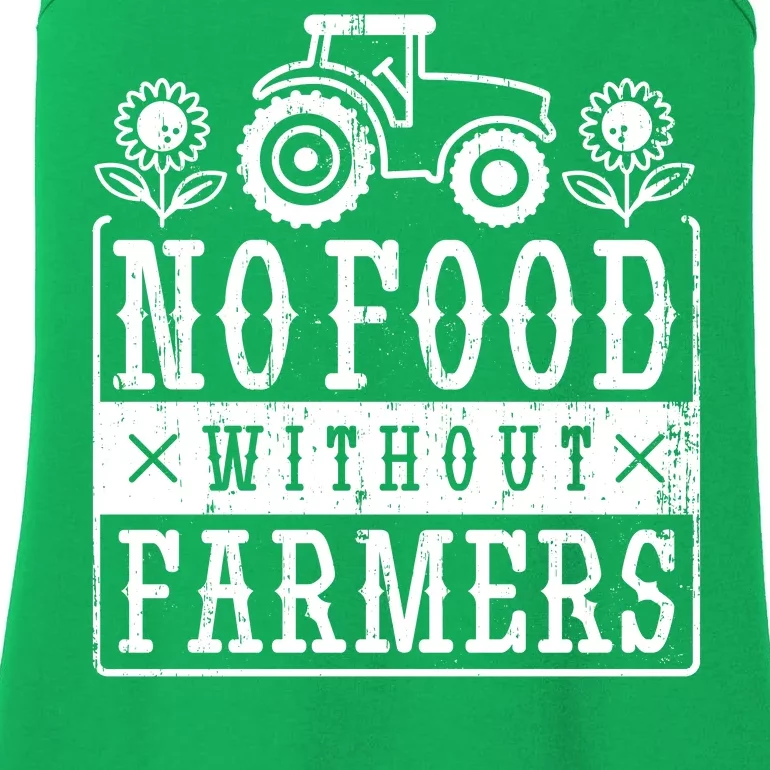 No Food Without Farmers Ladies Essential Tank