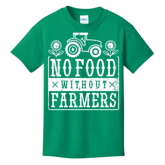 No Food Without Farmers Kids T-Shirt