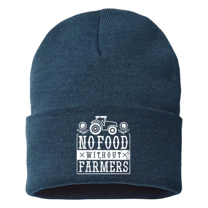 No Food Without Farmers Sustainable Knit Beanie