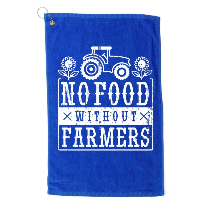 No Food Without Farmers Platinum Collection Golf Towel