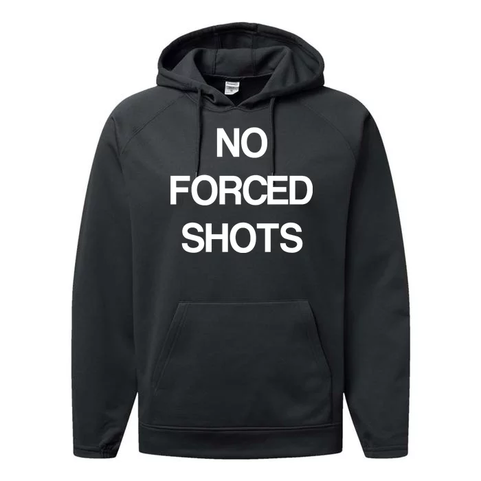 No Forced Shots Performance Fleece Hoodie