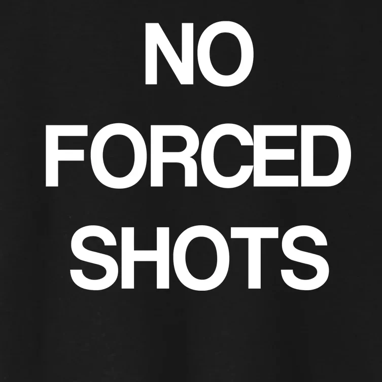 No Forced Shots Women's Crop Top Tee