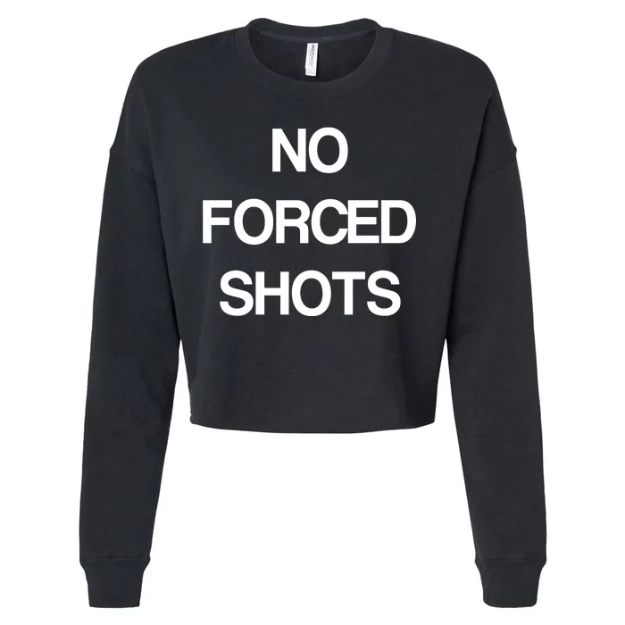 No Forced Shots Cropped Pullover Crew