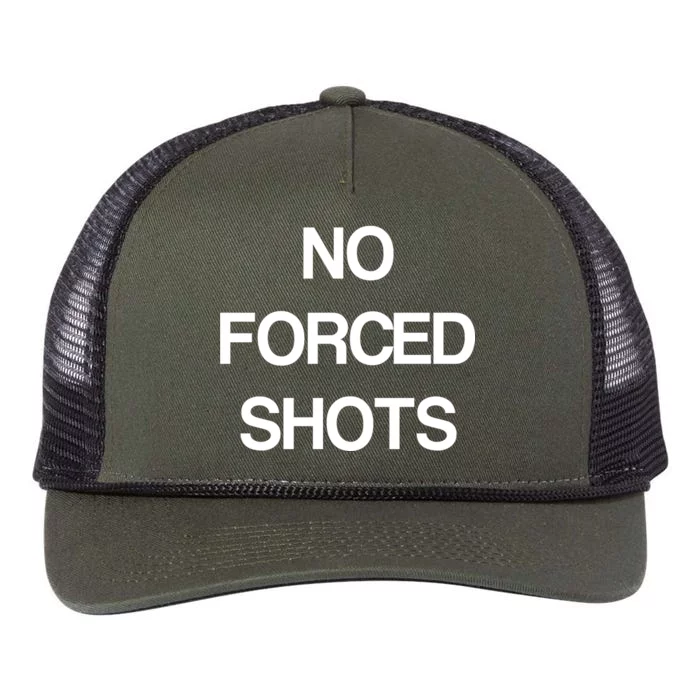 No Forced Shots Retro Rope Trucker Hat Cap