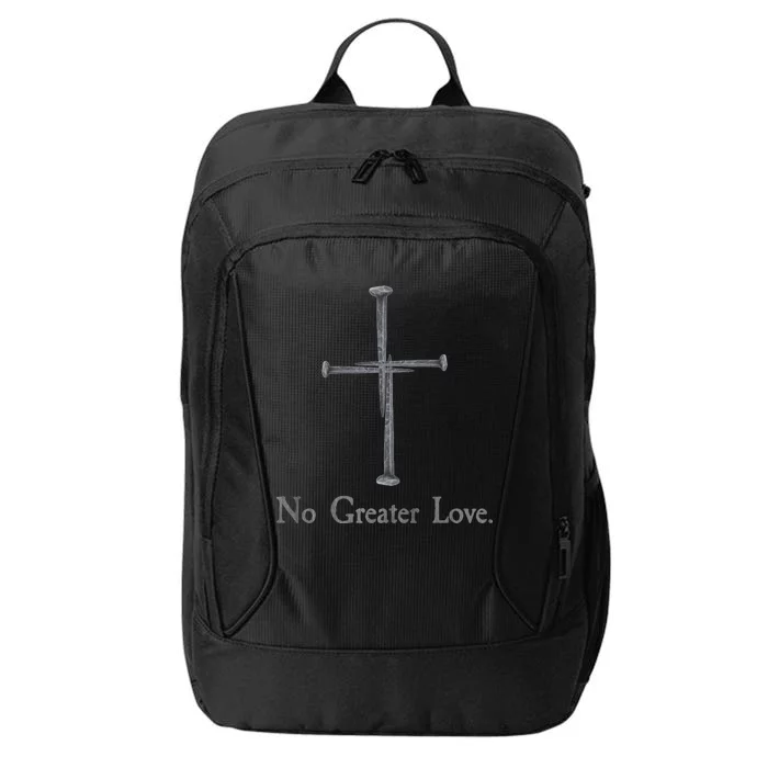 No Greater Love. Jesus Nailed To the Cross Christian City Backpack