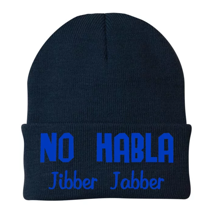 No Habla Jibber Jabber Spanish Knit Cap Winter Beanie