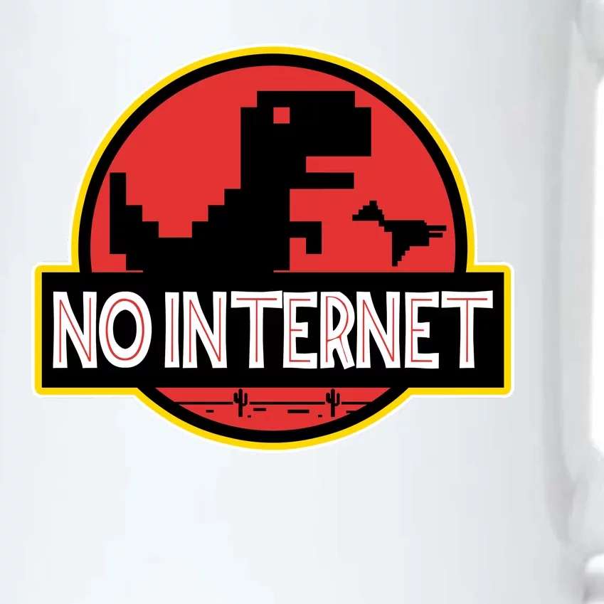 No Internet T-Rex Black Color Changing Mug