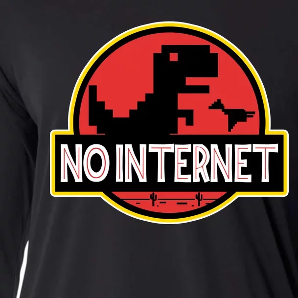 No Internet T-Rex Cooling Performance Long Sleeve Crew