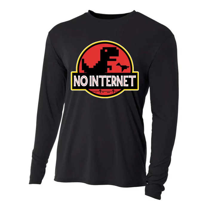 No Internet T-Rex Cooling Performance Long Sleeve Crew