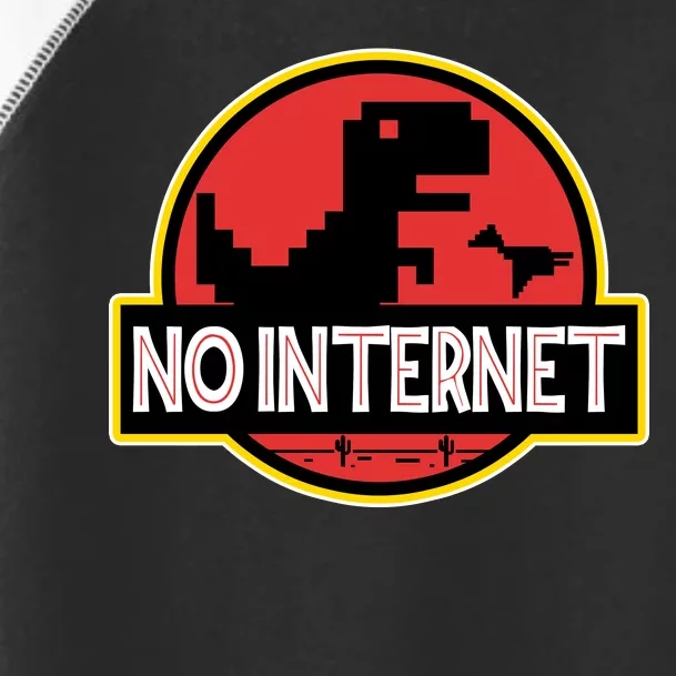 No Internet T-Rex Toddler Fine Jersey T-Shirt