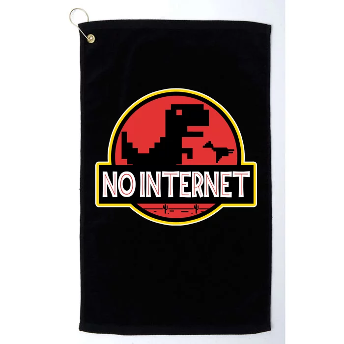 No Internet T-Rex Platinum Collection Golf Towel