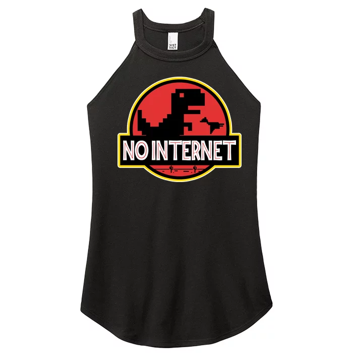 No Internet T-Rex Women’s Perfect Tri Rocker Tank