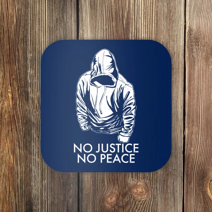 No Justice No Peace Black Lives Matter Coaster