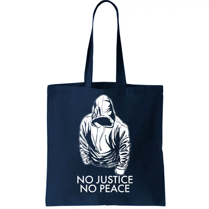 No Justice No Peace Black Lives Matter Tote Bag