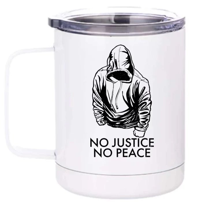 No Justice No Peace Black Lives Matter Front & Back 12oz Stainless Steel Tumbler Cup