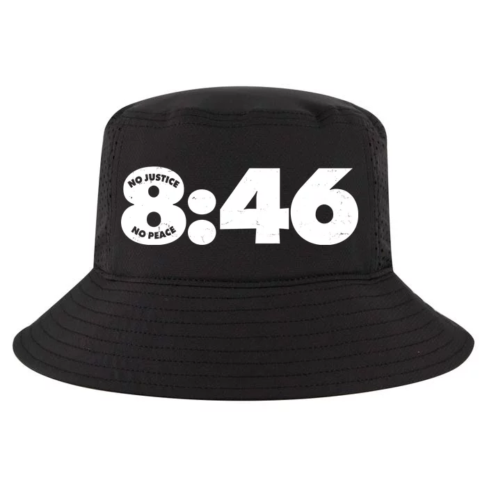 No Justice No Peace George Floyd Tribute 8:46 Cool Comfort Performance Bucket Hat