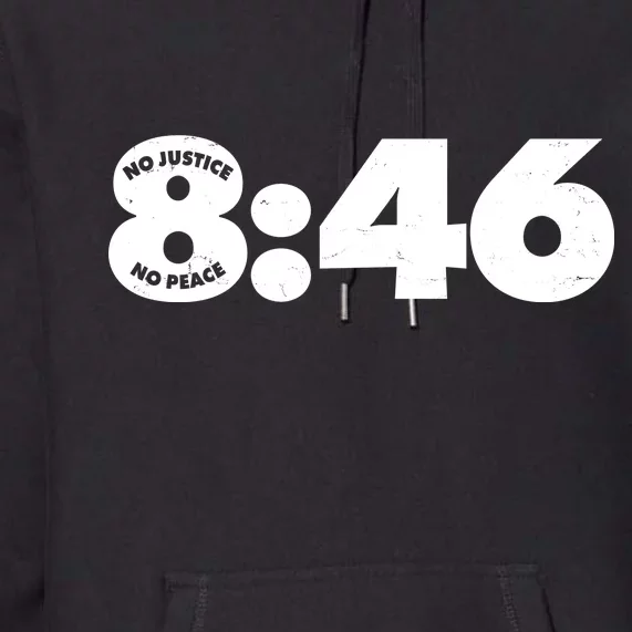 No Justice No Peace George Floyd Tribute 8:46 Premium Hoodie