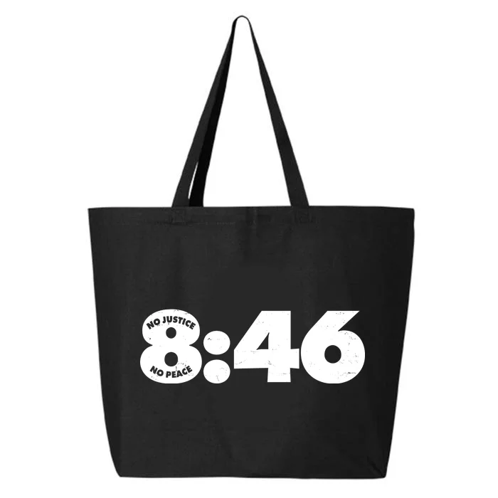 No Justice No Peace George Floyd Tribute 8:46 25L Jumbo Tote