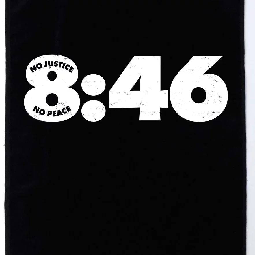 No Justice No Peace George Floyd Tribute 8:46 Platinum Collection Golf Towel