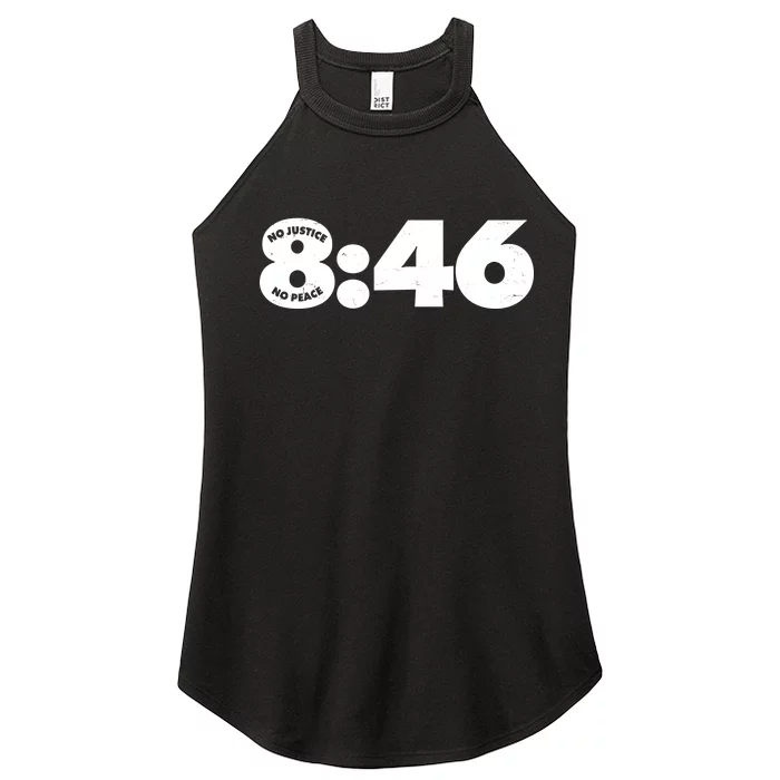 No Justice No Peace George Floyd Tribute 8:46 Women’s Perfect Tri Rocker Tank