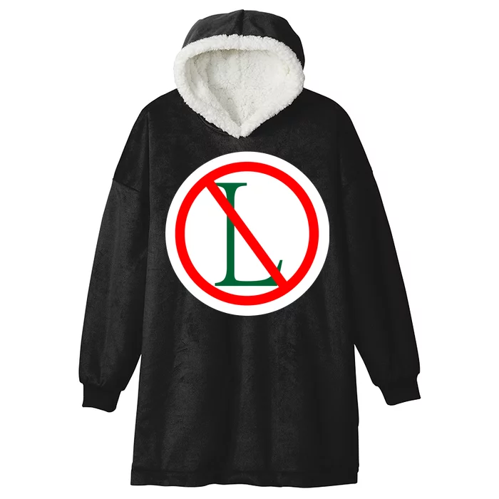 NO L Sign Noel Christmas Hooded Wearable Blanket