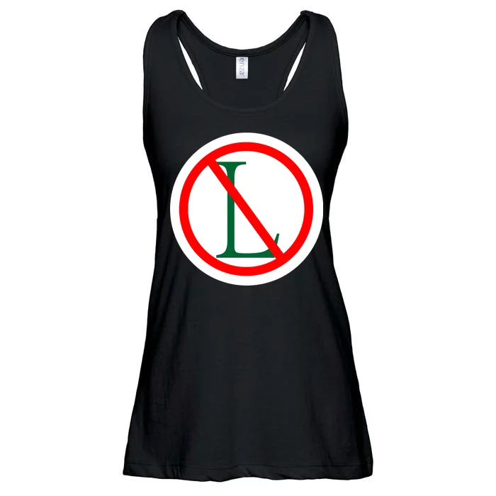 NO L Sign Noel Christmas Ladies Essential Flowy Tank