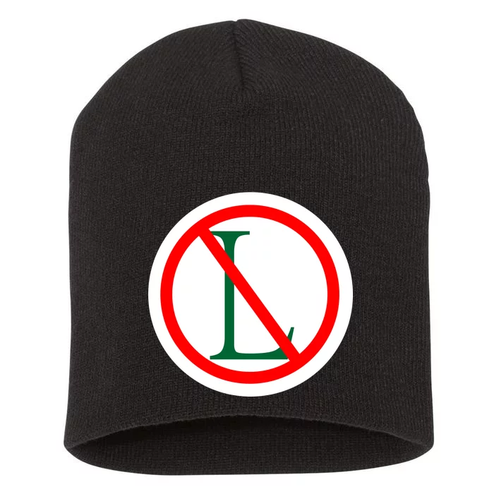 NO L Sign Noel Christmas Short Acrylic Beanie